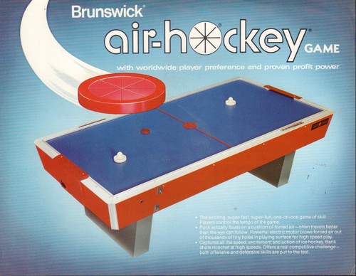 Brunswick air hockey - brunswick, coin-op